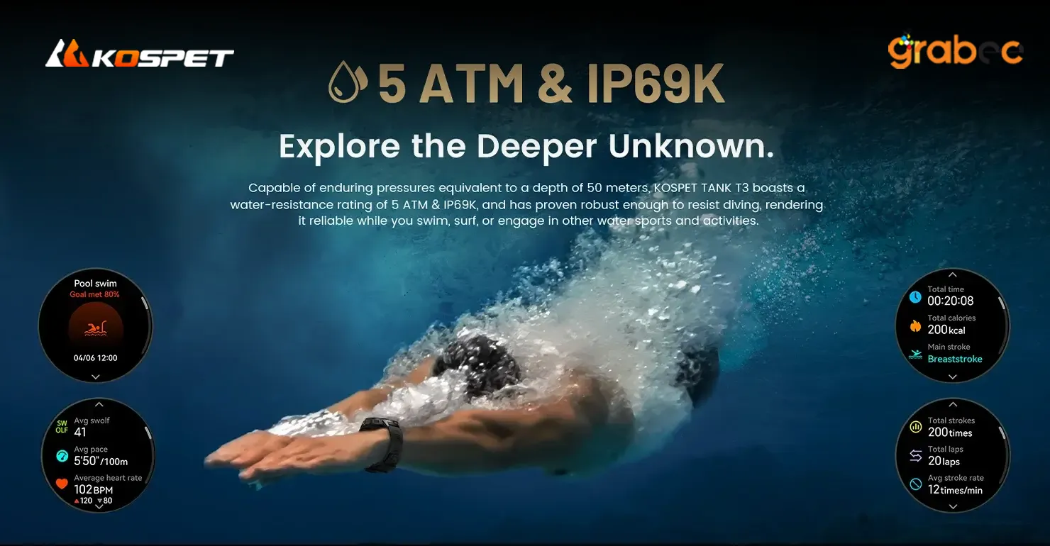 KOSPET TANK T3 Smart Watch