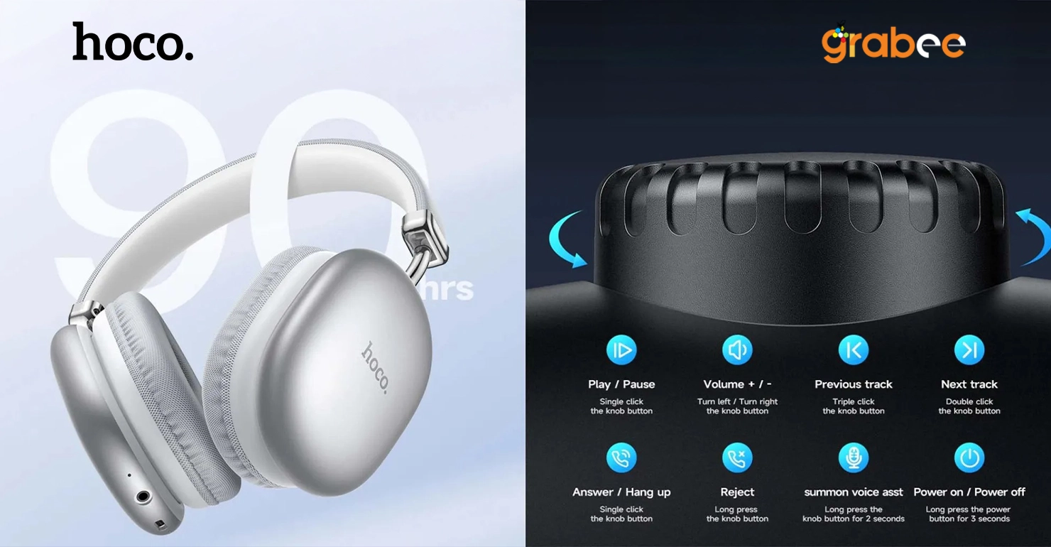 Hoco W35 Max Wireless Headphone Details