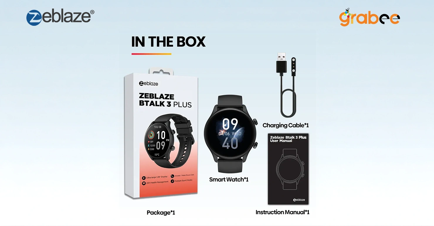 Zeblaze Btalk 3 Plus Smart Watch Package