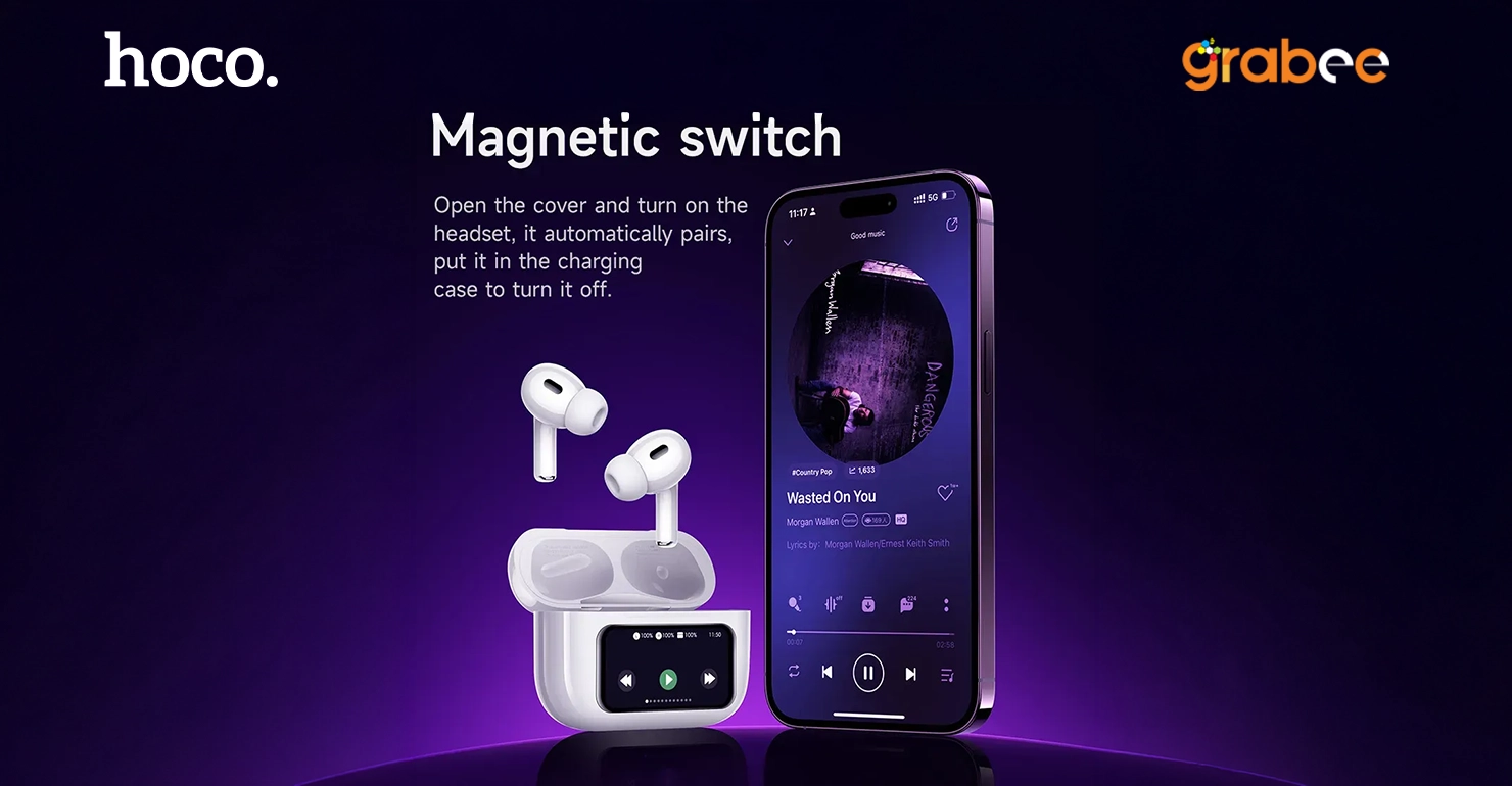 Hoco EW72 Display Earbuds TWS Features