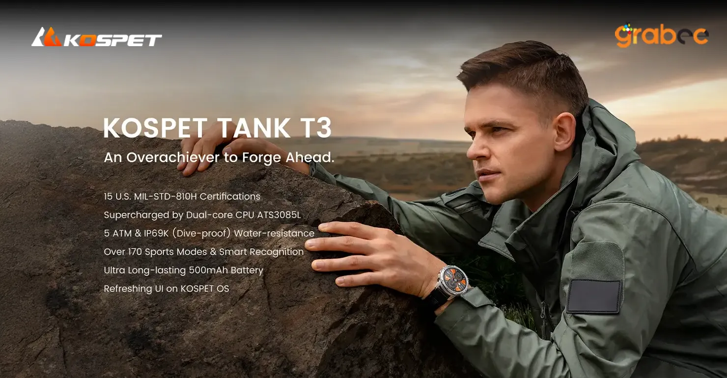 KOSPET TANK T3 Smart Watch Price