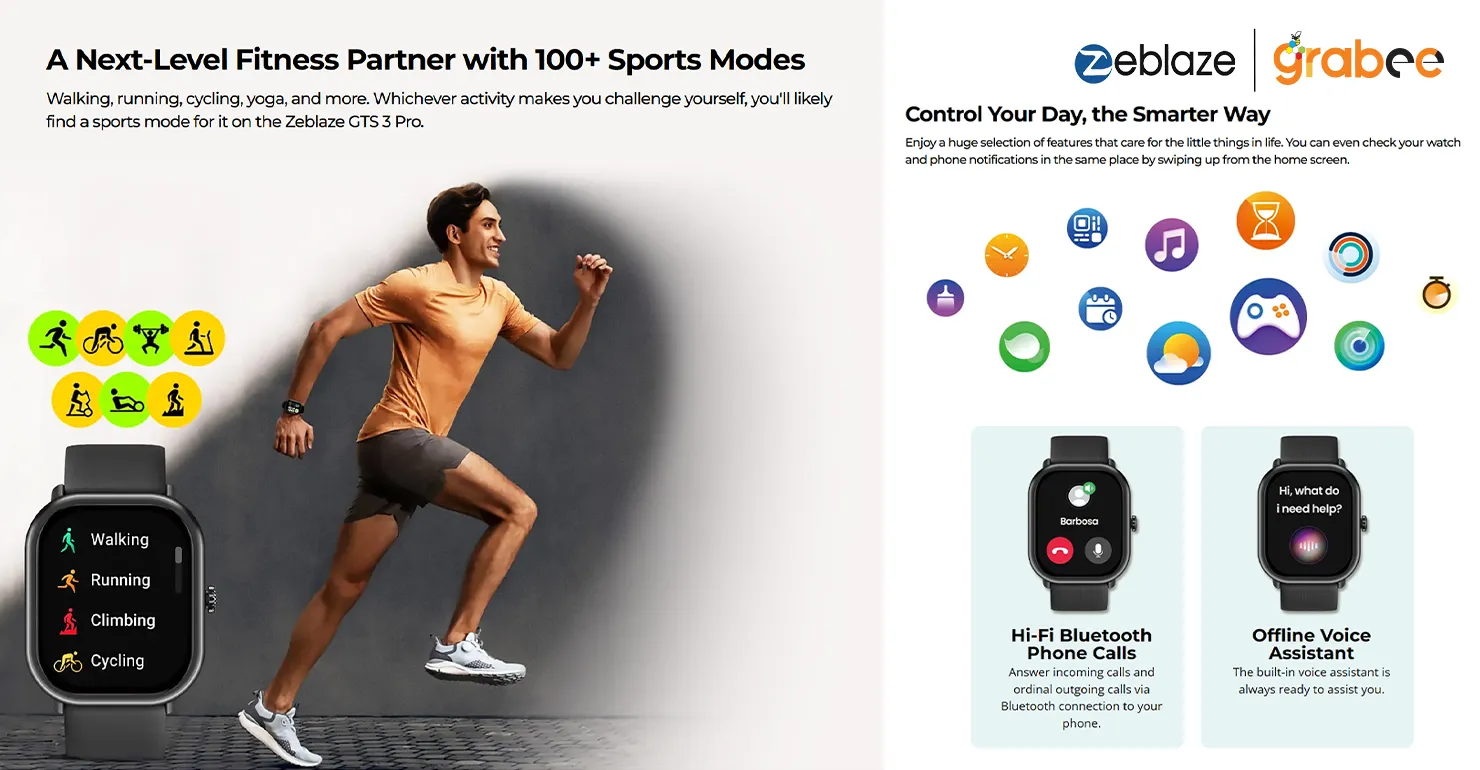 Zeblaze GTS 3 Pro Smart Watch