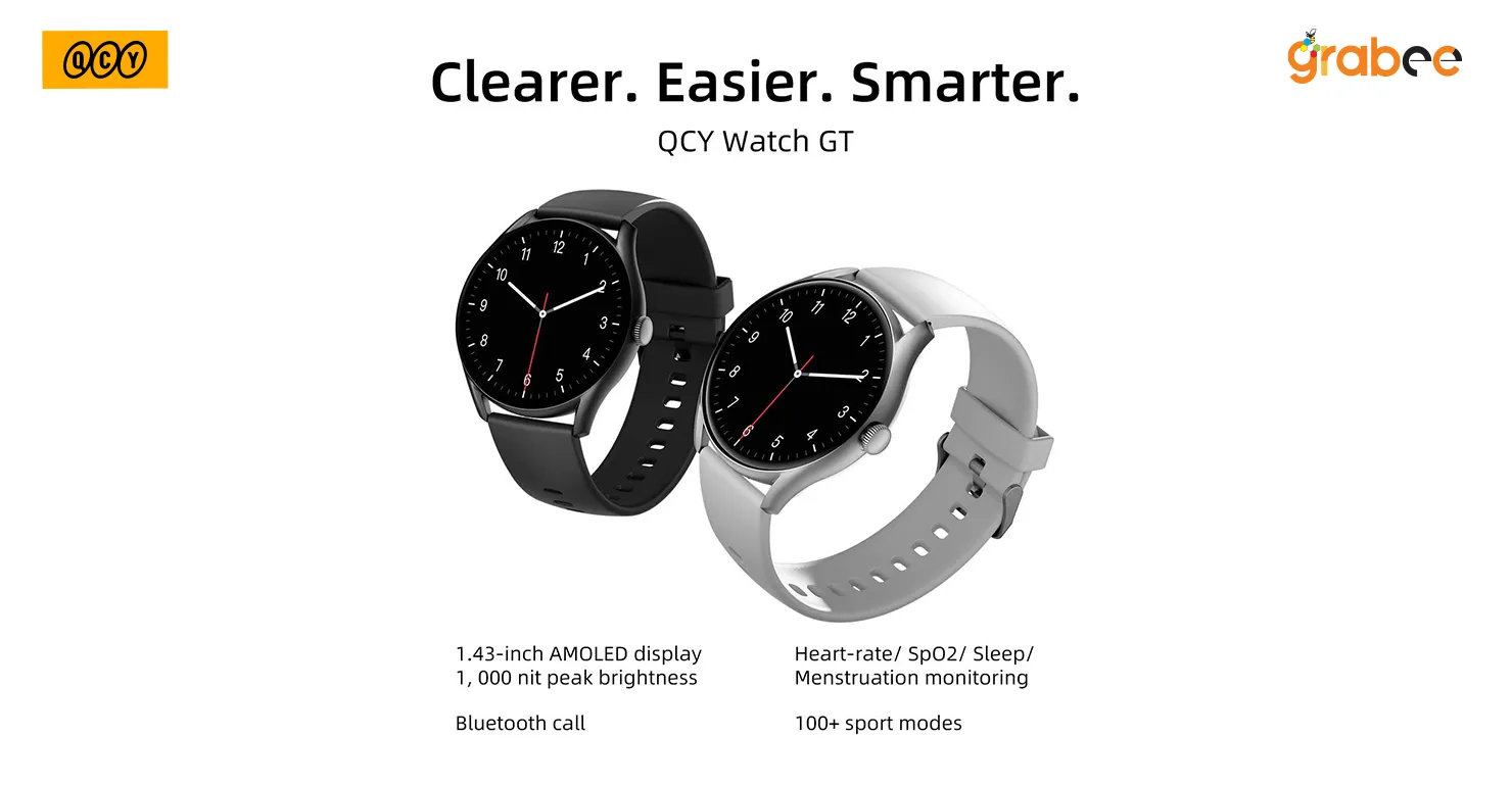 QCY GT AMOLED Display Smart watch