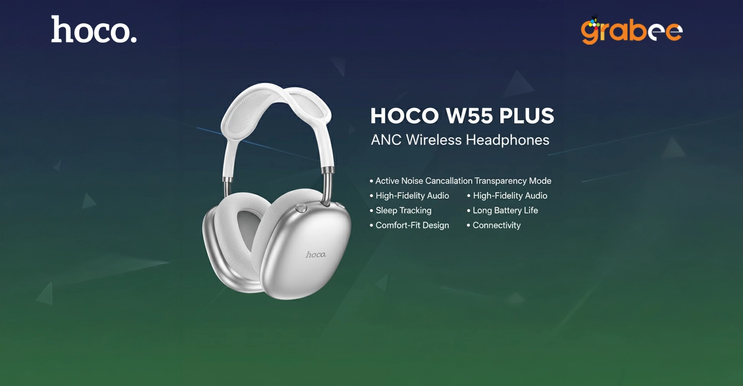 Hoco W55 Plus ANC Wireless Headphones Features