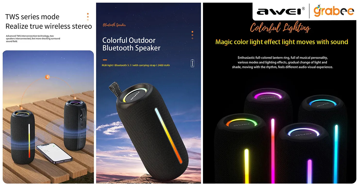 Awei Y788 RGB Outdoor Bluetooth Speaker