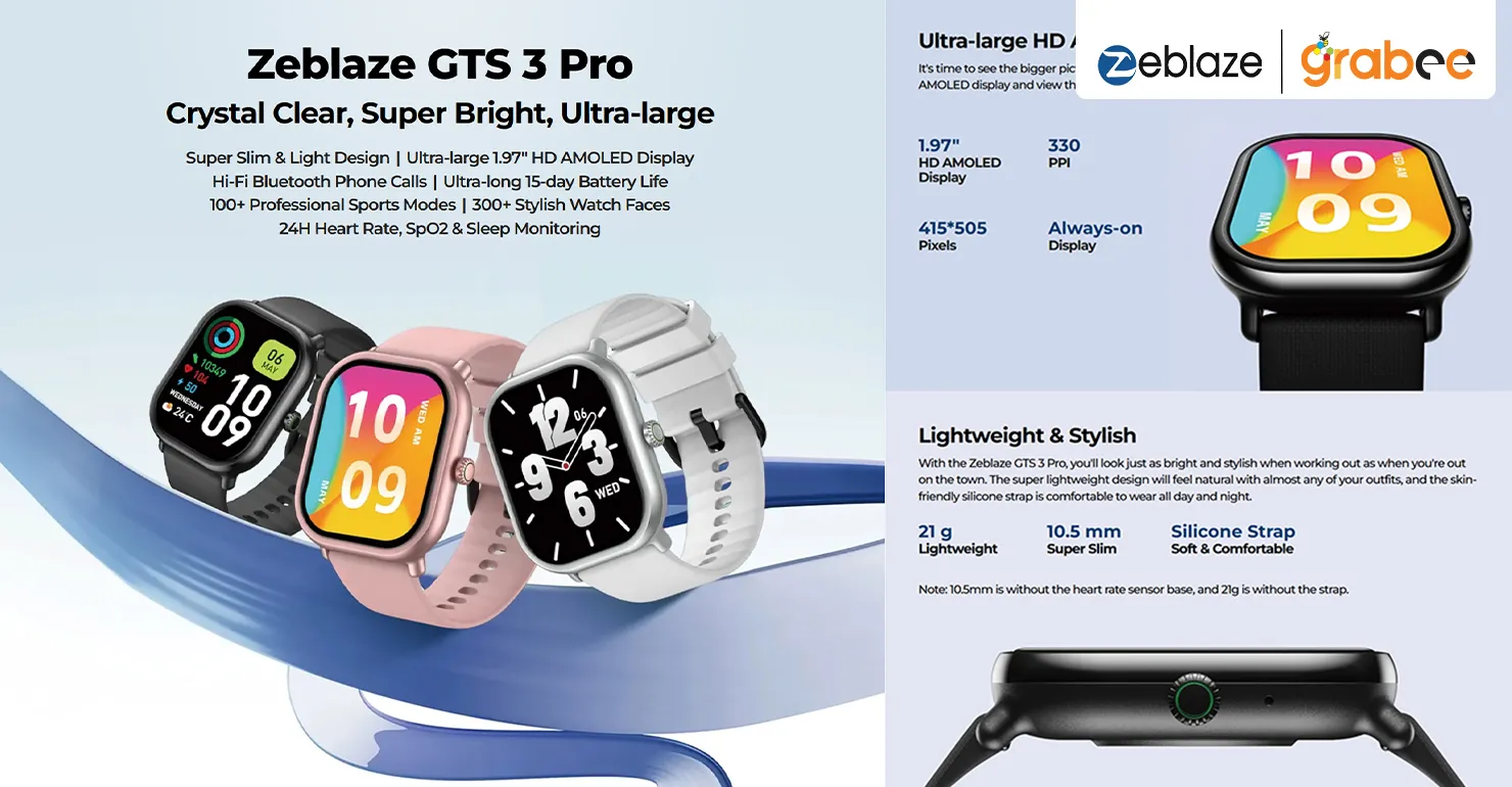 Zeblaze GTS 3 Pro Smart Watch