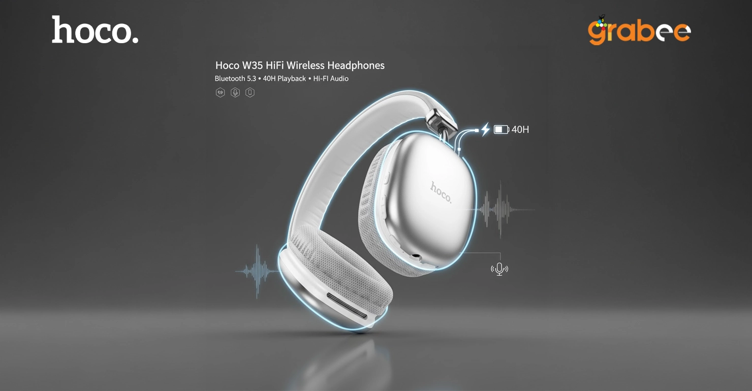 Hoco W35 HiFi Wireless Headphone Sound