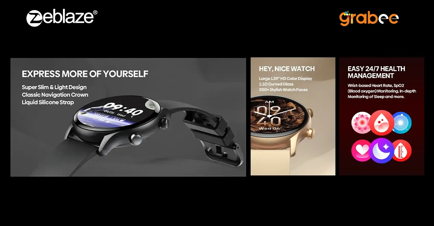 Zeblaze Btalk 3 Plus Smart Watch Design