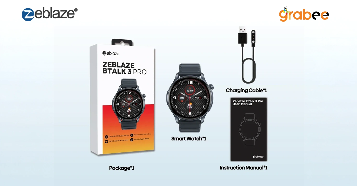 Zeblaze Btalk 3 Pro Smart Watch box