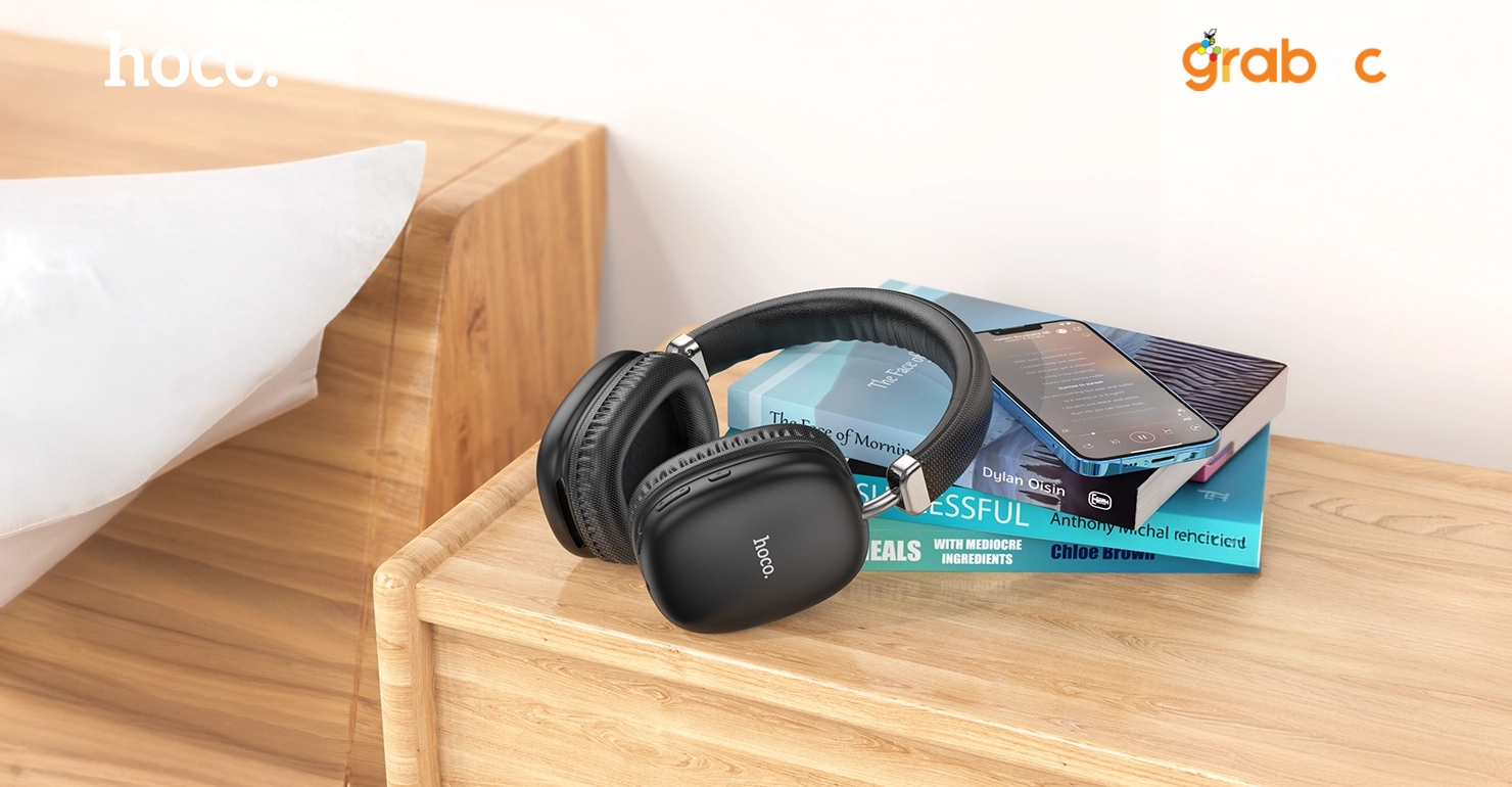 Hoco W35 HiFi Wireless Headphone in a table