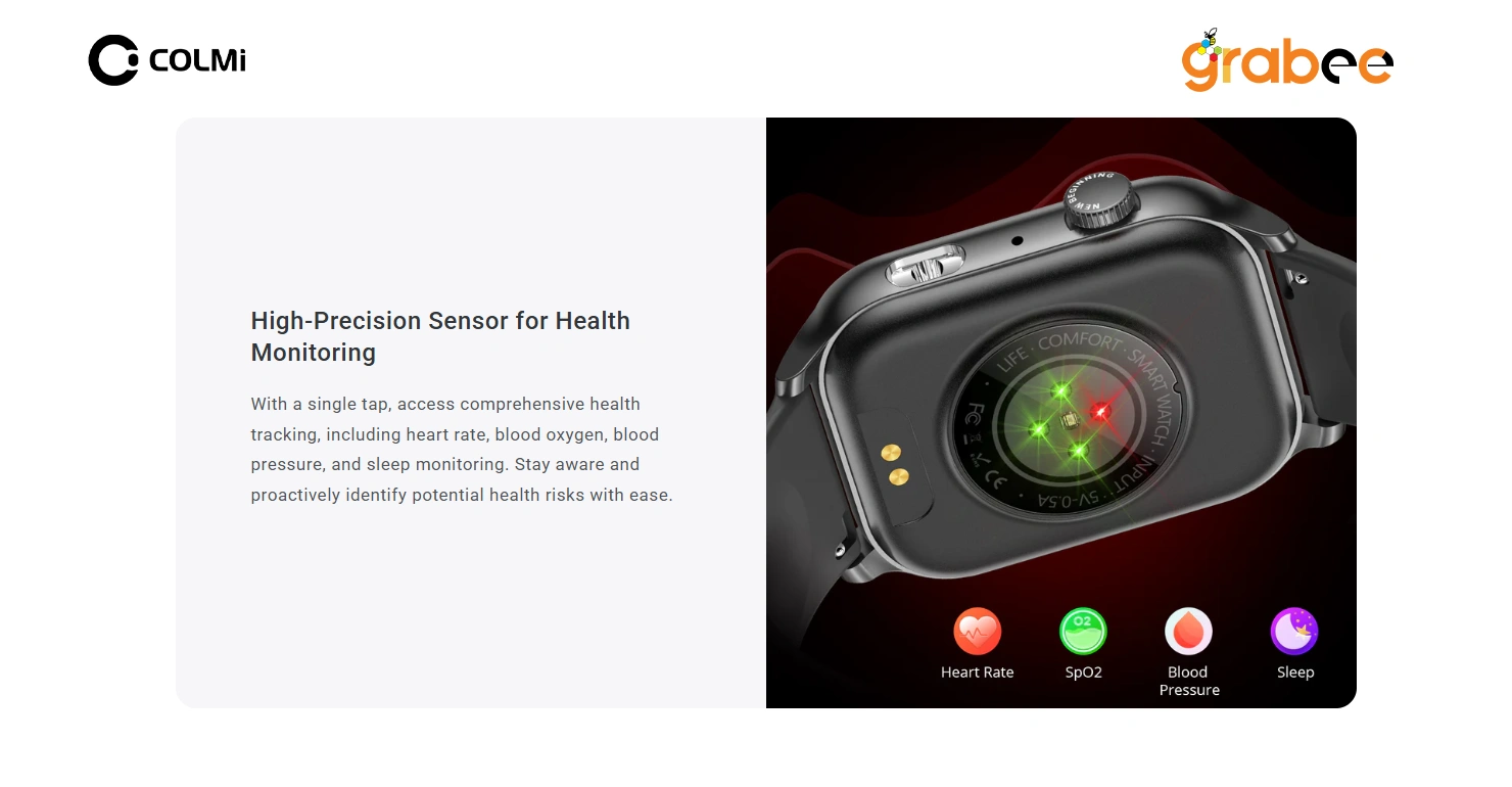 COLMI P78 Smart Watch Price sensor