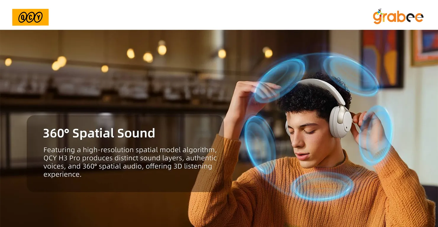 QCY H3 Pro Wireless Headphone With ANC