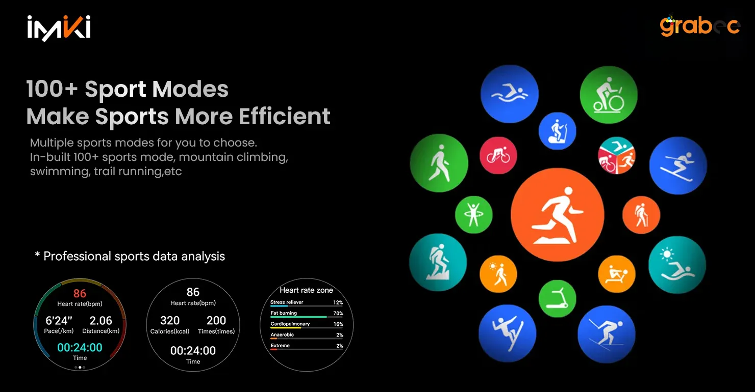 Imiki TG2 BT calling Smart Watch